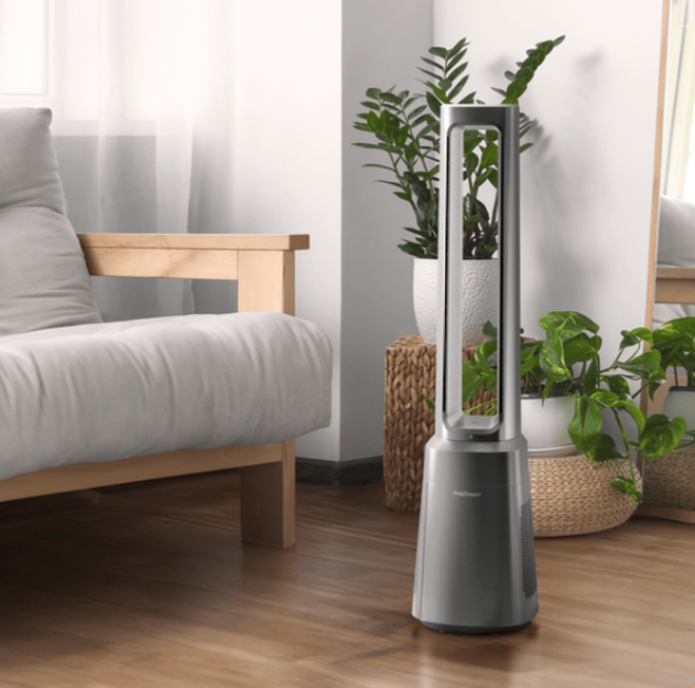 Ventilateur Colonne Pro Breeze OmniAir 104 cm – Sans Pales – Purificateur HEPA13