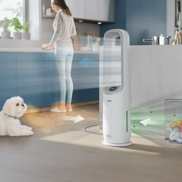 Série 7000 Purificateur d'air 2-en-1 Philips - Purificateur jusqu’à 70 m², 20 db, Blanc