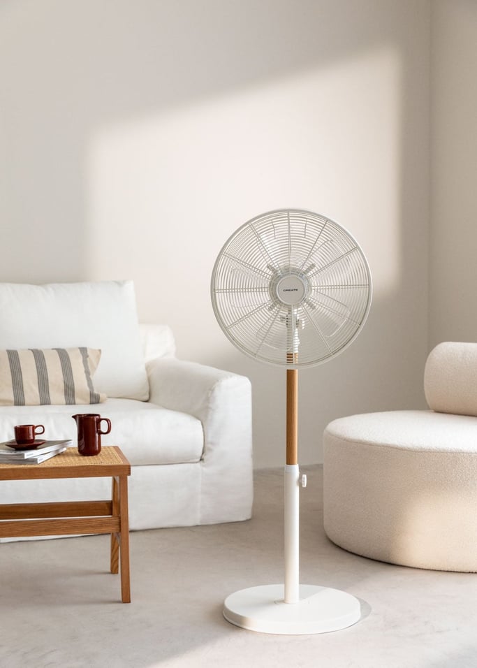 Ventilateur sur pied oscillant de style rétro 50 W -